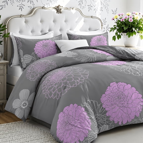 3pcs Queen Summer Large Bedding Set, Soft Fluffy Breathable Comforter, Grid Stitched Hotel Quality, AllSeason Warmth