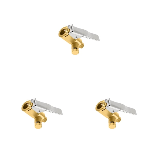 3pcs Quick Connect Tire Chuck Locking Air Inflator Adapter Release Valve, Compatible with Car, Bike, Motorcycle Air Compressors for Tyre Inflation, Tyre Valve Tools