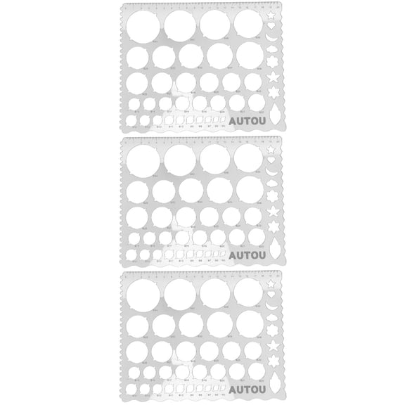 3pcs Quilling Ruler Quilling Templates Quilling Template Board Papercraft Tool