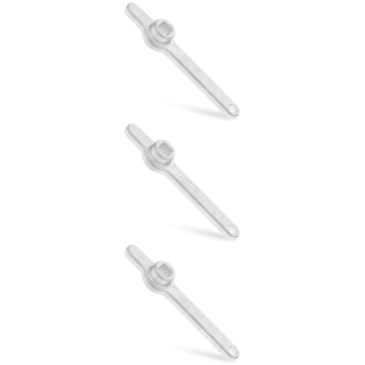 3pcs Radiator Tail Key Replacement Meter Box Key Square Hole Heater