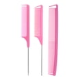thumbnail image 1 of 3pcs Rat Tail Comb Set Barber Styling Parting Braids Metal Pintail Comb Fine Teeth Hair Brush Dyeing Hairdressing Tool, 1 of 11