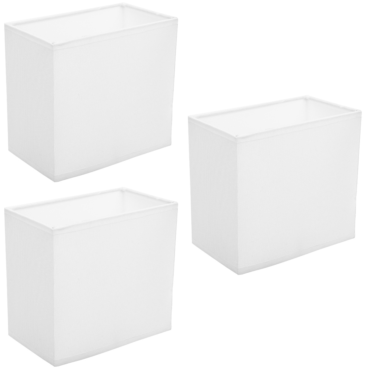 3pcs Rectangle Fabric Lamp Shade Table Lamp Shade Cover Replacement Lamp Shade