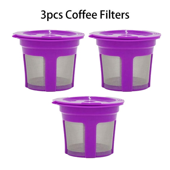 3pcs Refillable Coffee Filter Cup Reusable K-Cup Coffee Filter Pod for Keurig 2.0 Coffee
