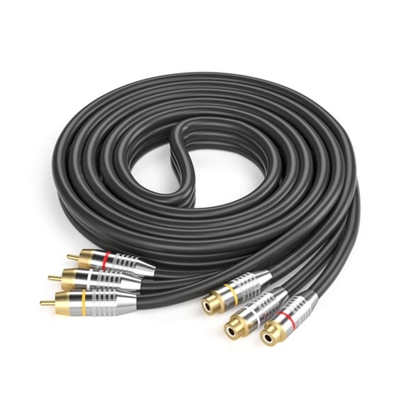 3pcs Reliability Female Extension Cord with Gold Plate Connectors