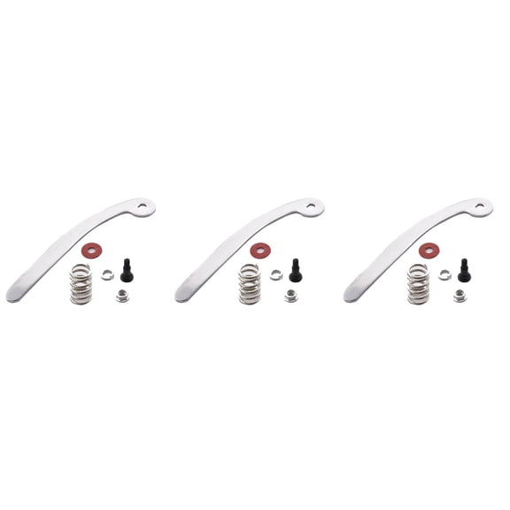 3pcs Replacement Guitar Whammy Bar Tremolo Vibrato Bridge Tailpiece Compatible for Bigsby (Silver, Random Color Accessories)