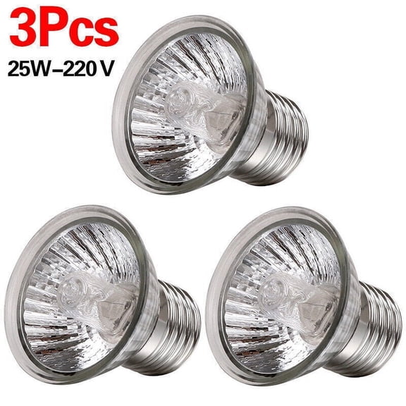 3pcs Reptile Light Bulb UV Heat Lamp UVB+UVA Tortoise Turtle Calcium Supplement-75W