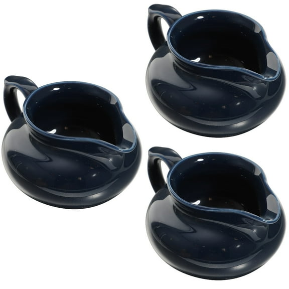 3pcs Restaurant Gravy Boat Multi-function Sauce Boat Ceramic Sauce Cup Sauce Supply