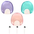 thumbnail image 1 of 3pcs Retainer Case Portable Denture Case Aligner Case False Teeth Storage Box with Brush For Travel, 1 of 5
