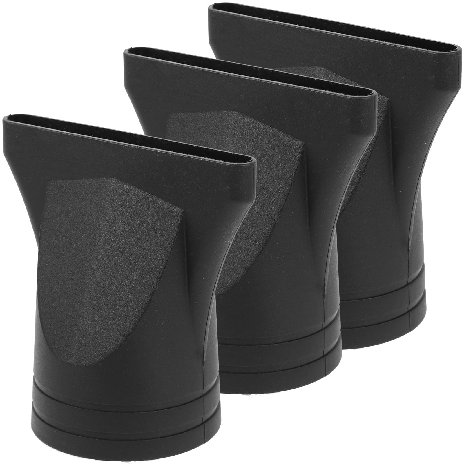 3pcs Reusable Hair Dryer Nozzle Black Thermo Blow Dry Hair Dryer