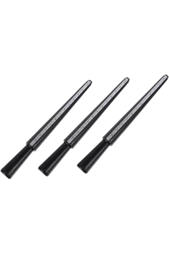 3pcs Ring Measuring Stick Rings Mens Black Ring For Women Finger Sizer Measuring Jewelry Ring Ring