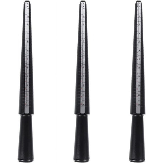 3pcs Ring Measuring Stick for Women Finger Measuring Rings Ring Sizers for Loose Rings Ring Size Measurement Tool Gauge Sizer Tool Man Measuring Tool Plastic Major