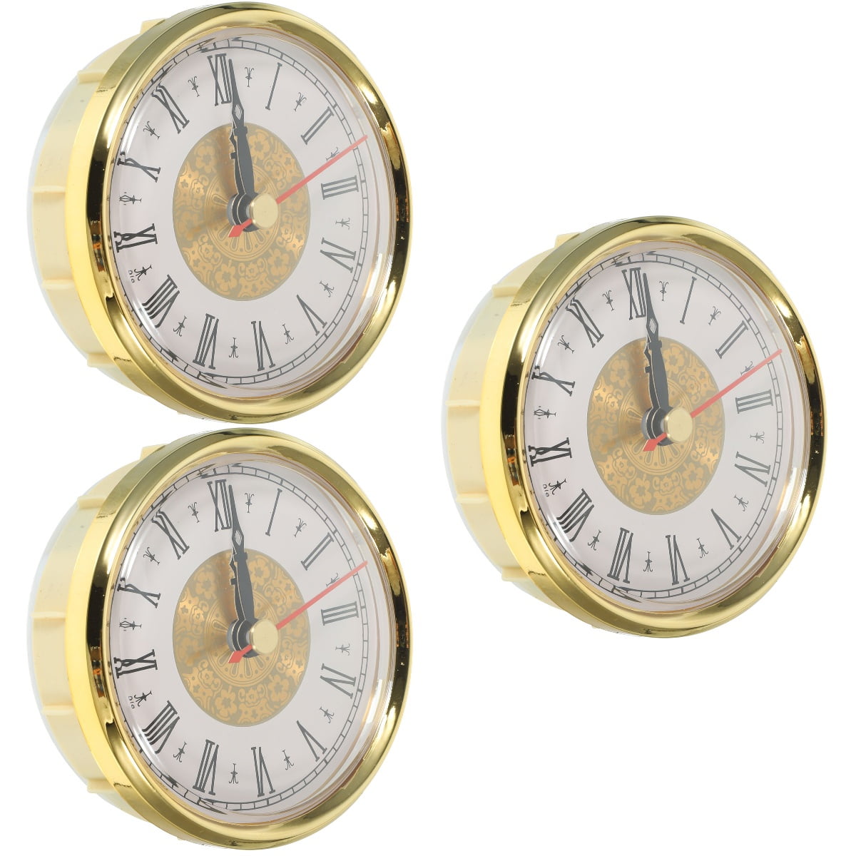 3pcs Roman Number Round Clock Head Vintage Clock Insert DIY Clock ...