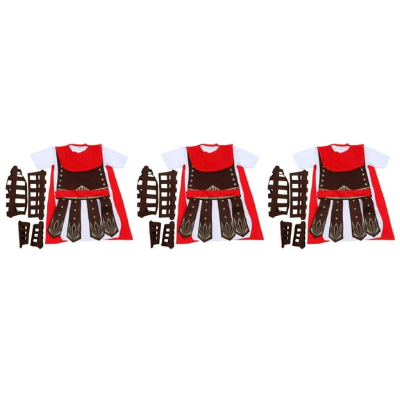 3pcs Roman Soldier Costume, Gladiator Costume for Parties and Role-Playing