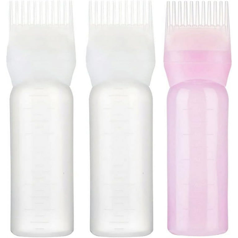 3pcs Root Comb Applicator Bottle,4 Ounce Bottle Comb with
