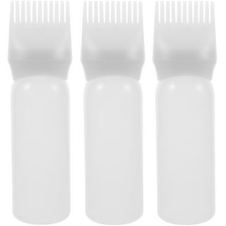 Gezimetie Root Comb Applicator Bottle Hair Oil Applicator Brush 3 Pack Hair  Oil Bottle for Hair Root Comb Color Applicator Bottle 6 Ounce with