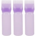 3pcs Root Comb Applicator Bottle Hair Oil Applicator Bottle Hair Dye