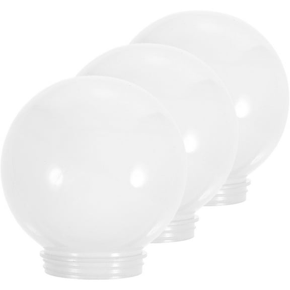 FESTFENDS Globe Lampshade Round Acrylic Ball Lamp Shade Replacement 3Pcs 5.9In