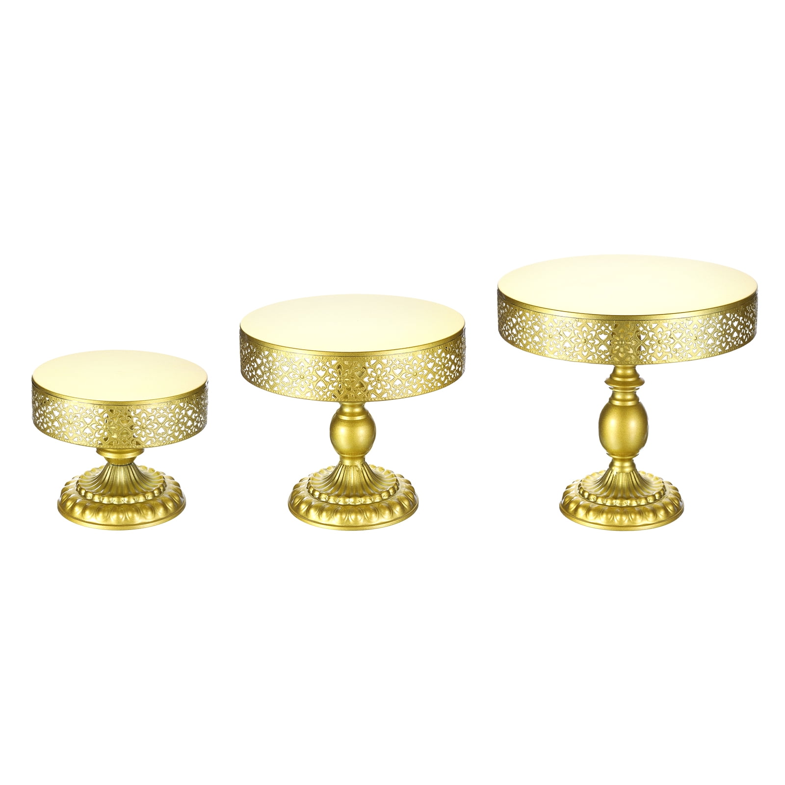 3-Piece Metal Cake Stand Set, 8/10/12 Inch Round Cupcake - View #6