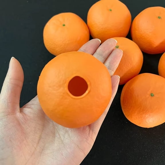 3pcs Rubber Fake Orange Silk to Orange Vanishing/Appearing Magic Tricks Stage Street Gimmick Props Accessories Mentalism Magie
