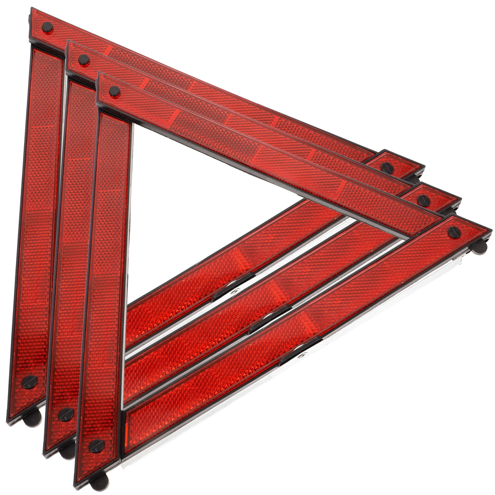 3pcs Safety Triangle Road Emergency Triangle Safety Reflective Triangle Warning Triangle