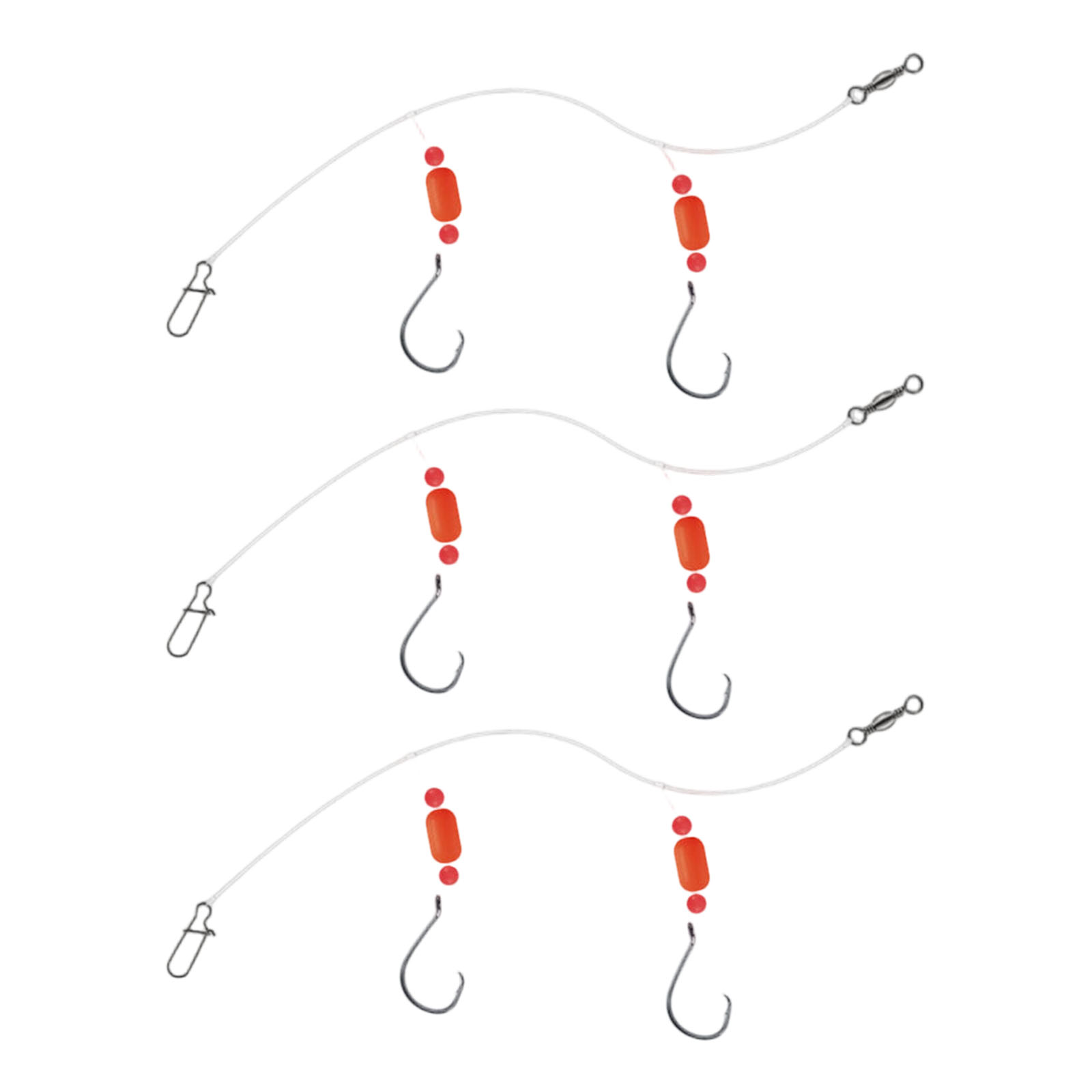 3pcs Saltwater Fishing Rigs Adjustable Swivels Clip Corrosions ...