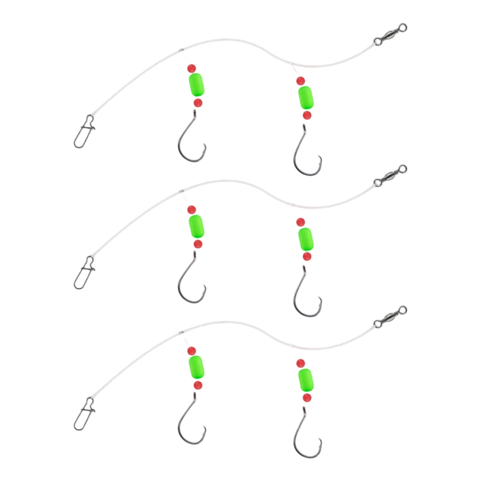3pcs Saltwater Fishing Rigs Adjustable Swivels Clip Corrosions ...
