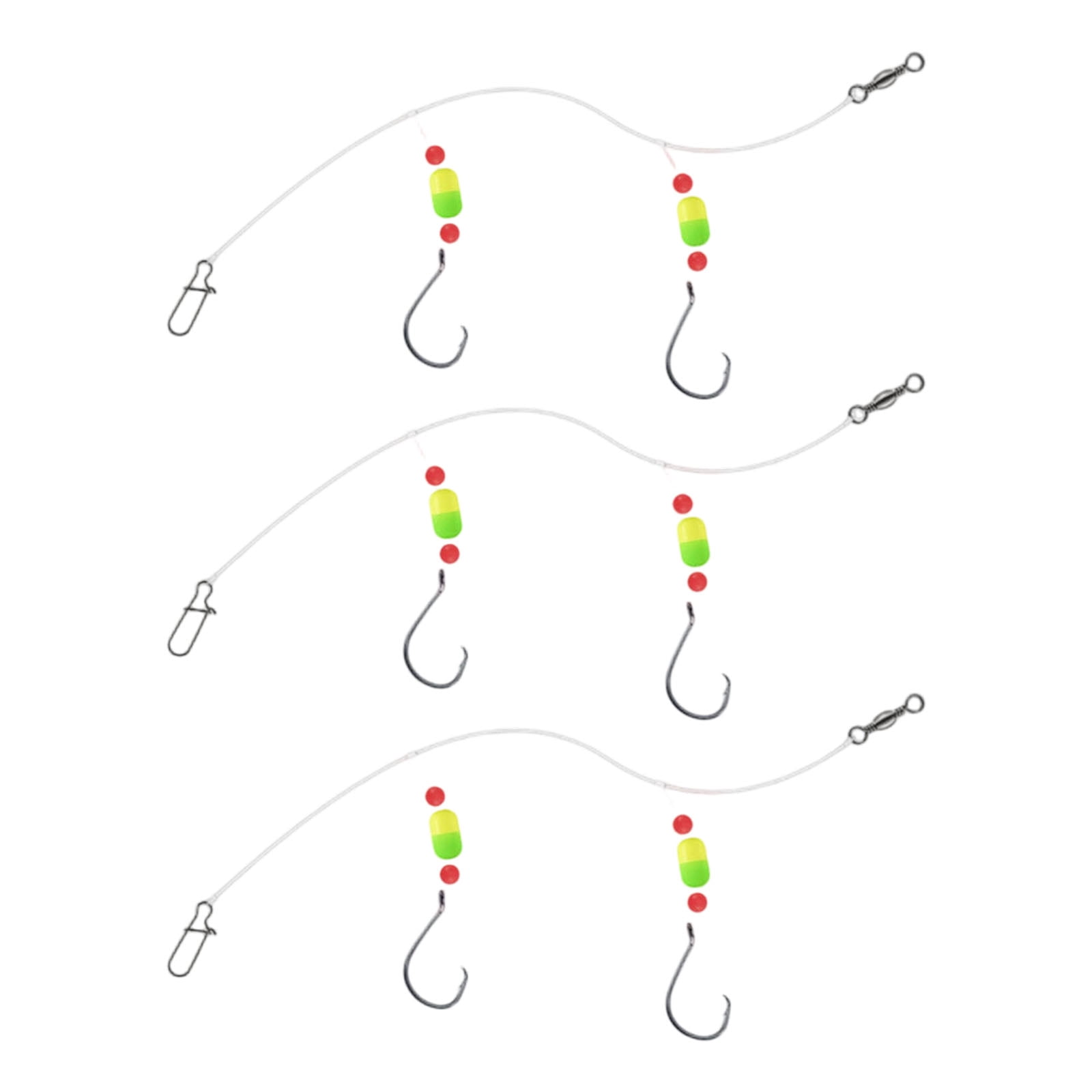 Panfish Rigs Chart 3pcs Saltwater Fishing Rigs Adjustable Swivels Clip Corrosions ...