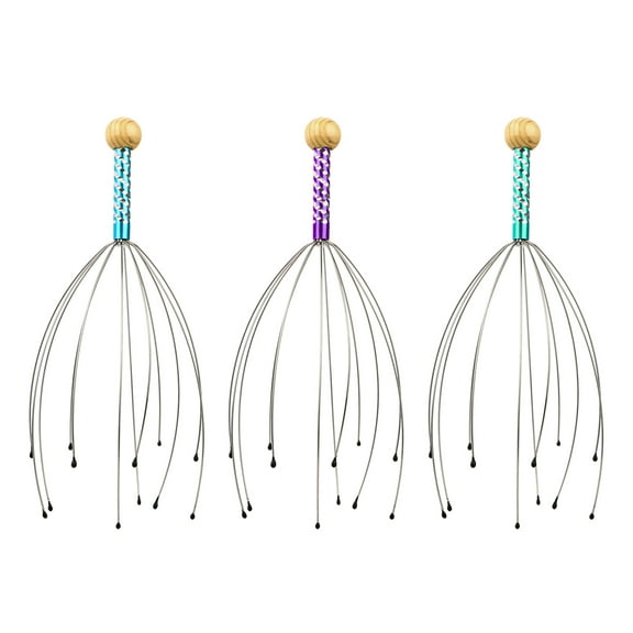 3pcs Scalp Massager, TSV Handheld Head Massage Tingler, Head Scalp Scratcher for Deep Relaxation, Random Colors