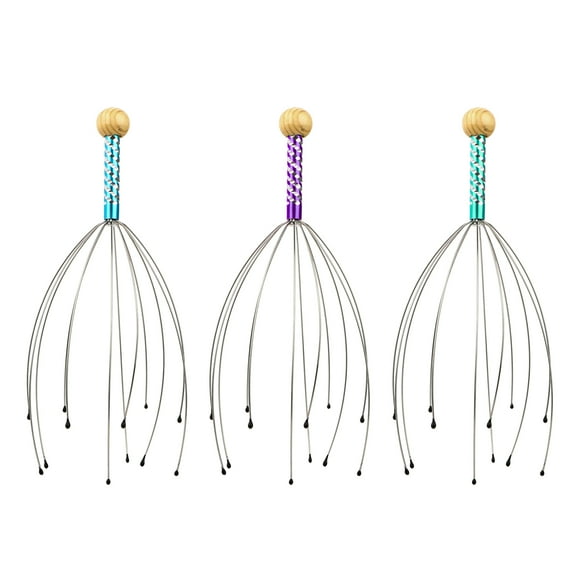 3pcs Scalp Massager, TSV Handheld Head Massage Tingler, Head Scalp Scratcher for Deep Relaxation, Random Colors