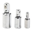thumbnail image 1 of 3pcs Set 1/4” 3/8” 1/2” Universal Joint Ratchet Extension Bar Socket Adapters, 1 of 5