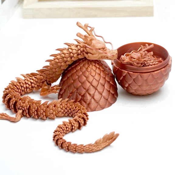 3pcs/Set 3D Printed Dragon Egg Model,Flexible Animals Toy Statue,Movable Joints Little Dragon Inside The Egg,Home Office Fish Tank Decor,Festival Gifts toco,Fidget Toys (Suit D)