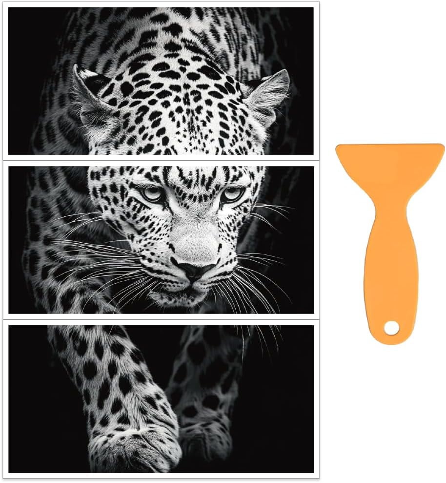 3pcs/Set African Leopard Rub on Transfers for Furniture and Crafts 12x6 ...