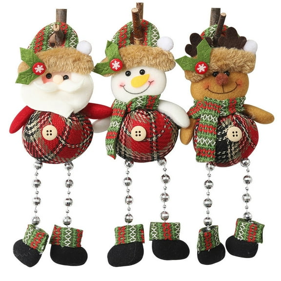 3pcs/Set Christmas Tree Pendant Christmas Accessories Christmas Ornament