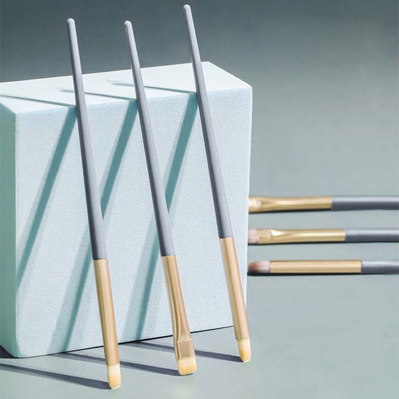 3pcs Set Of Eyeshadow Brushes Makeup Brushes Set Of Beginner Makeup Rose Lipstick Packaging Forever Tops Makeup Brush Cleaning Makeup Lipstick Brush Applicator Eye Concealer