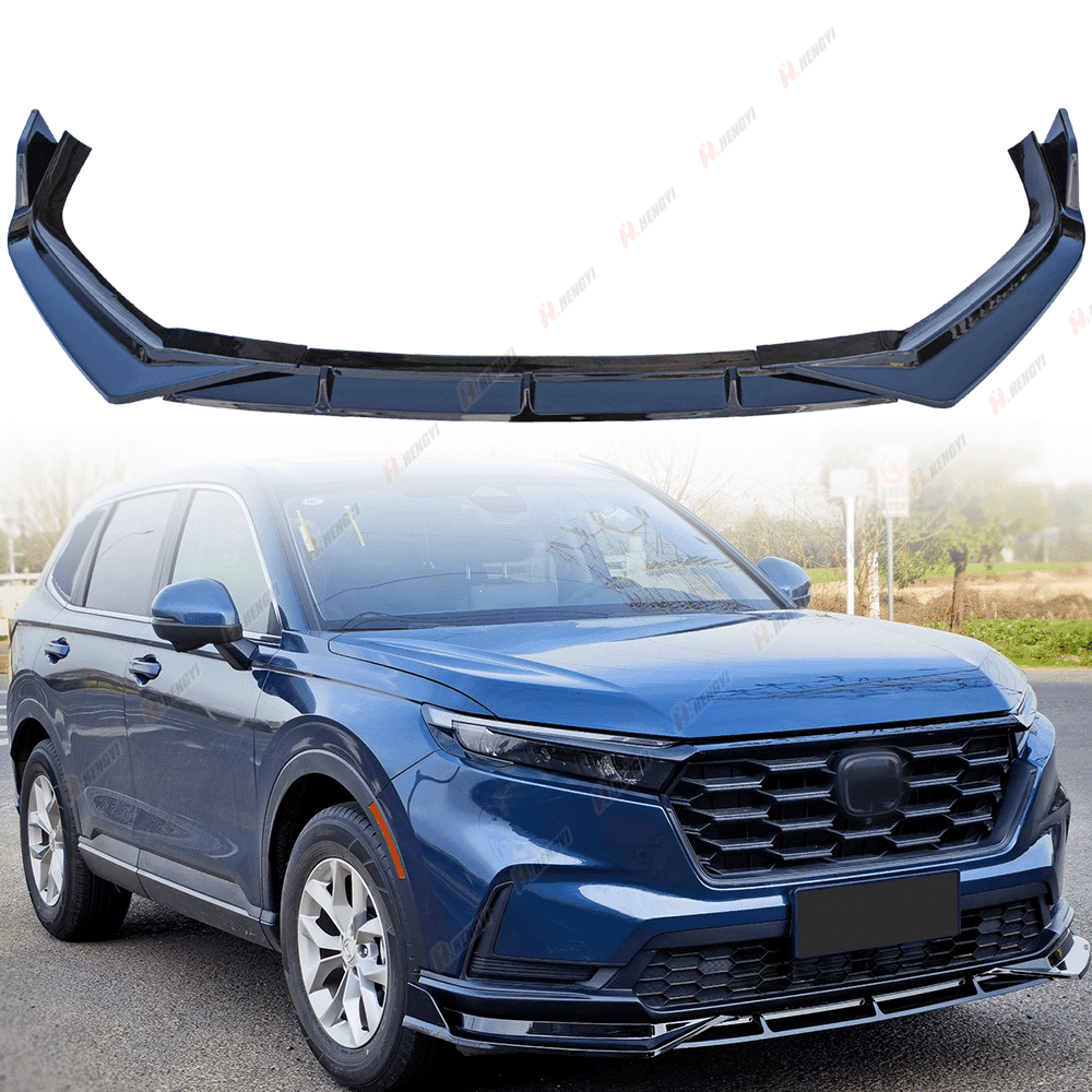 3pcs Set Front Bumper Lip for Honda CR-V CRV 6th 2023, Front Spoiler Diffuser Front Splitter Lip Body Kit Spoiler, Glossy Black