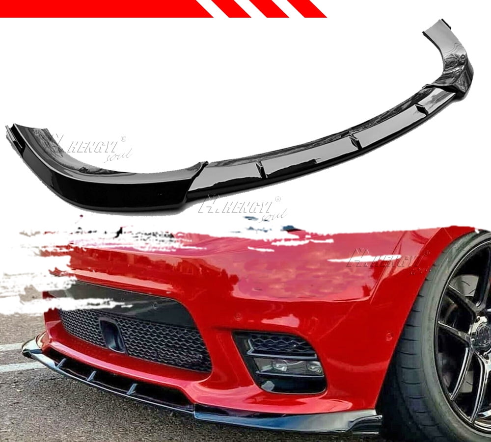 Glossy Black Front Bumper Lip Splitter For Jeep Grand Cherokee - Universal Fit, 4-Piece Kit