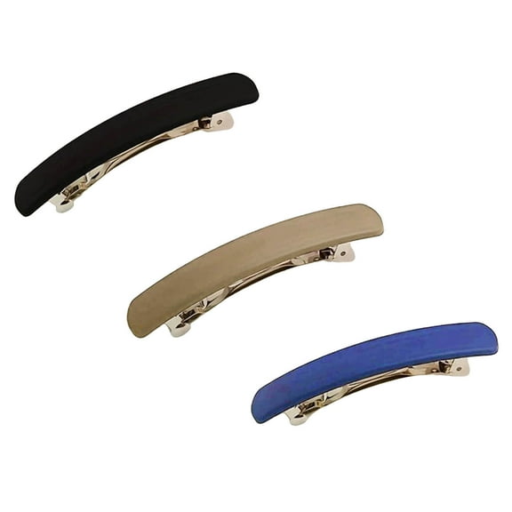 Women French Hair Barrettes Elegant Thin Fine Flat Long Short Hair Styling Hair Barrette Clips Vintage Hair Pins Hair Accessories