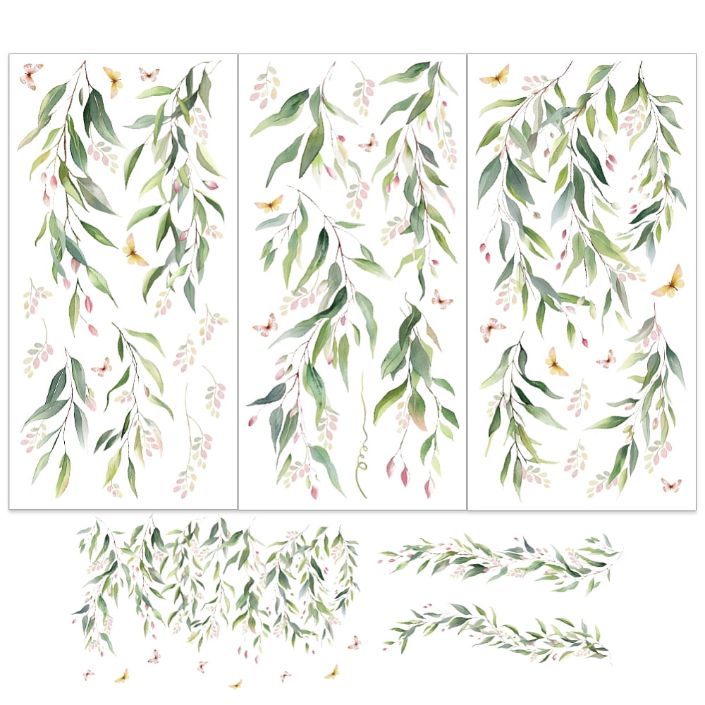 Transfer Stickers Spring 3pcs Set Spring Wicker Rub on Transfers Furniture and Crafts 6x12 inch ...