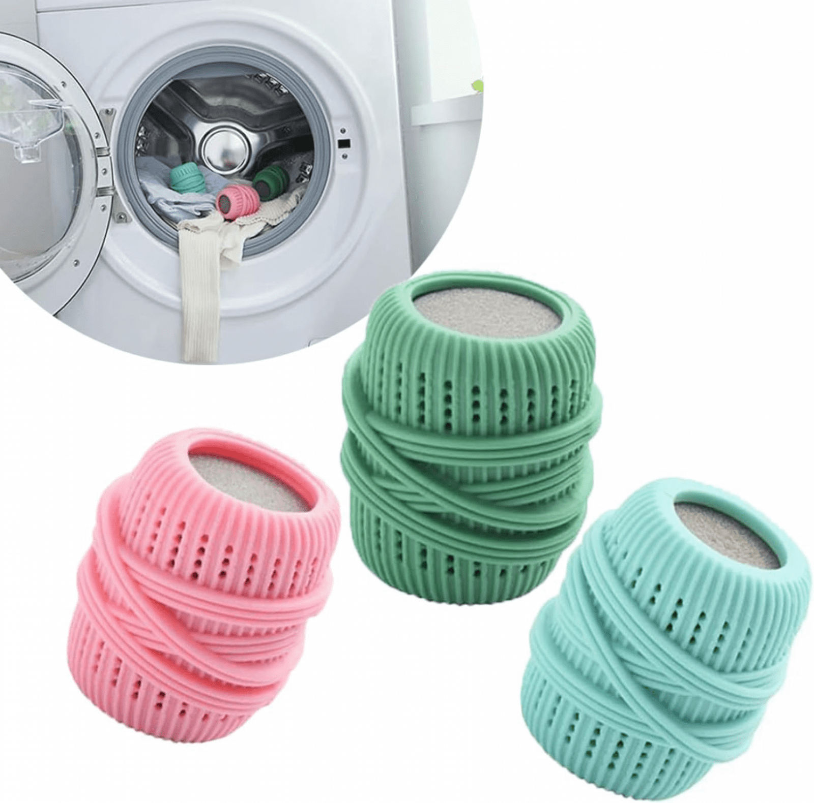 3pcs Set Washing Machine Laundry Ball, Fabric Softener Dispenser Laundry Balls for Removal