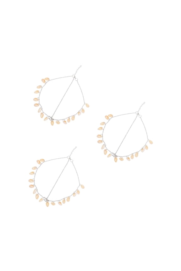 3pcs Shell Headband Head Chain Mermaid Cosplay Hair Band Wedding Bridal Bohemian Headband Beach Hair Accessories for Women