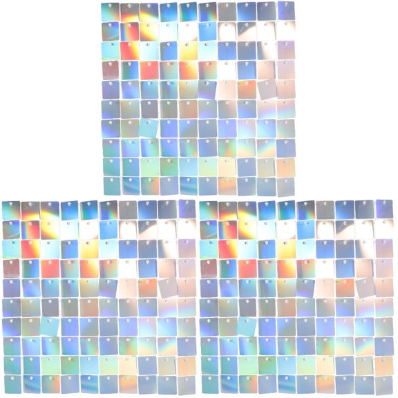 3pcs Shimmer Backdrop Disco Backdrop Decorative Backdrop Glitter Wall Background for Wedding