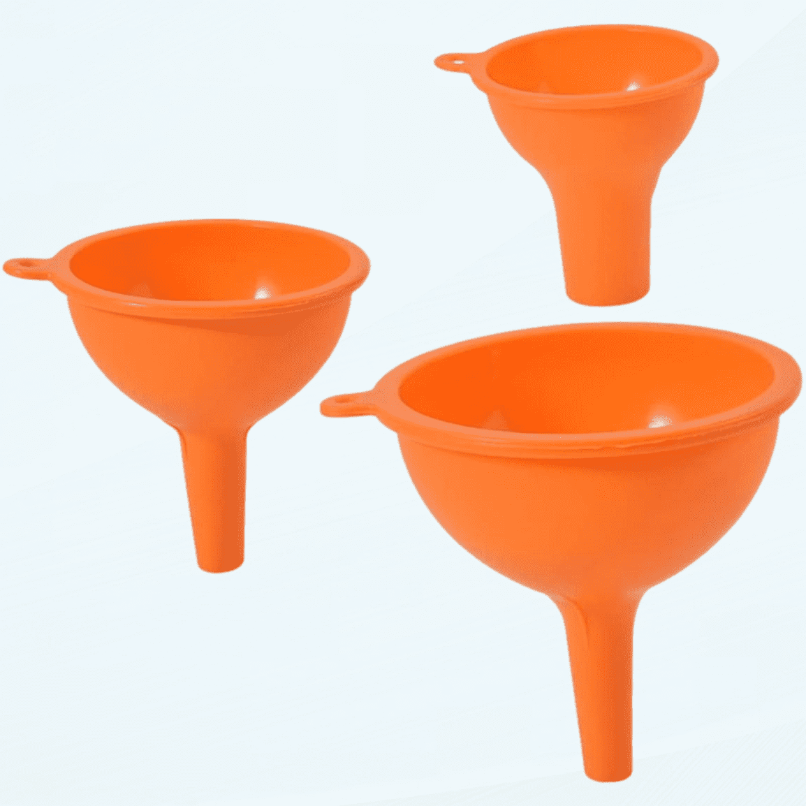 3pcs Silicone Funnel Wide Mouth Canning Funnel Flask Funnel Collapsible ...