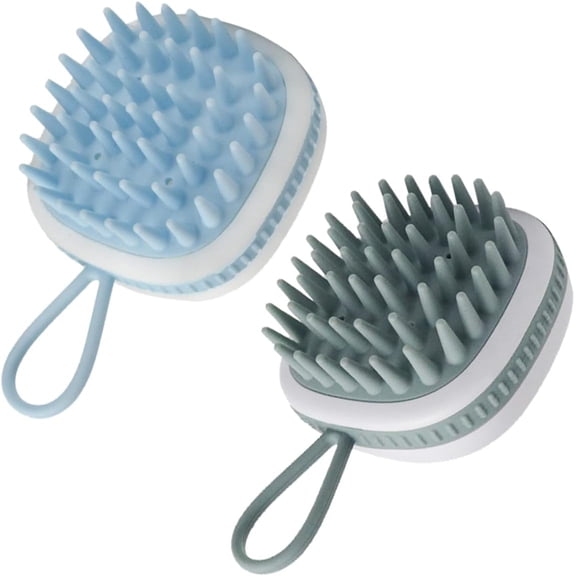 3pcs Silicone Shampoo Brush Silicone Scrubbers Scalp Scrubber Silicone Hair Scrubber Silicone Scalp Exfoliator Hair Scalp Scrubber Silicon Back Scrubber Bathing Hair Scalp Massager