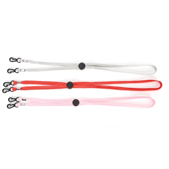 3pcs Simple Face Cover Strap Holder Nylon Adjustable Face Guard Lanyard Accessory