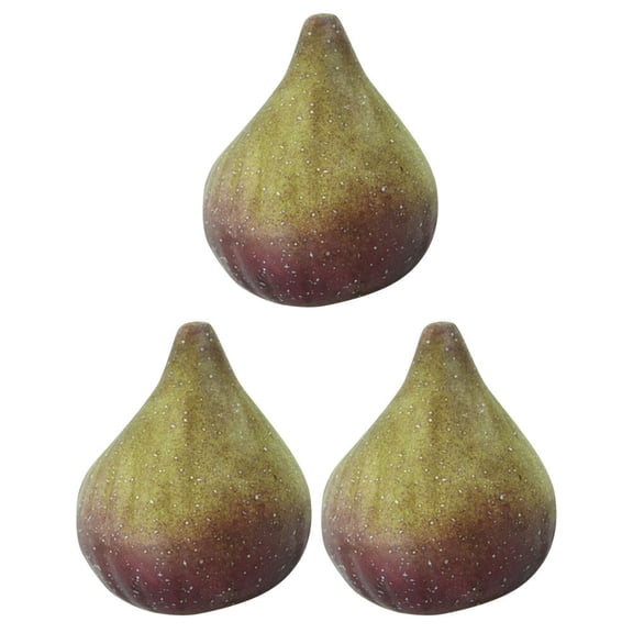 GAXIRE 3Pcs Fruit Simulation Round Multi Color 6x5.6cm for Home Decor and Kindergarten Education