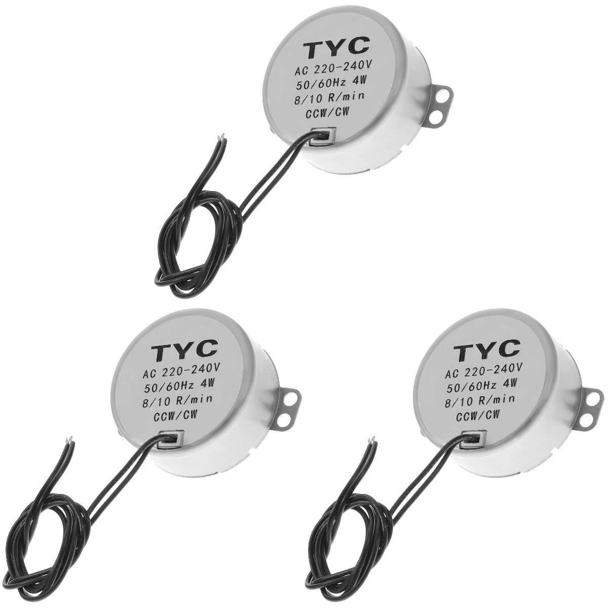 3pcs Slow Rotating Motor Ccw/cw Undirectional Synchronous Motor 4w ...