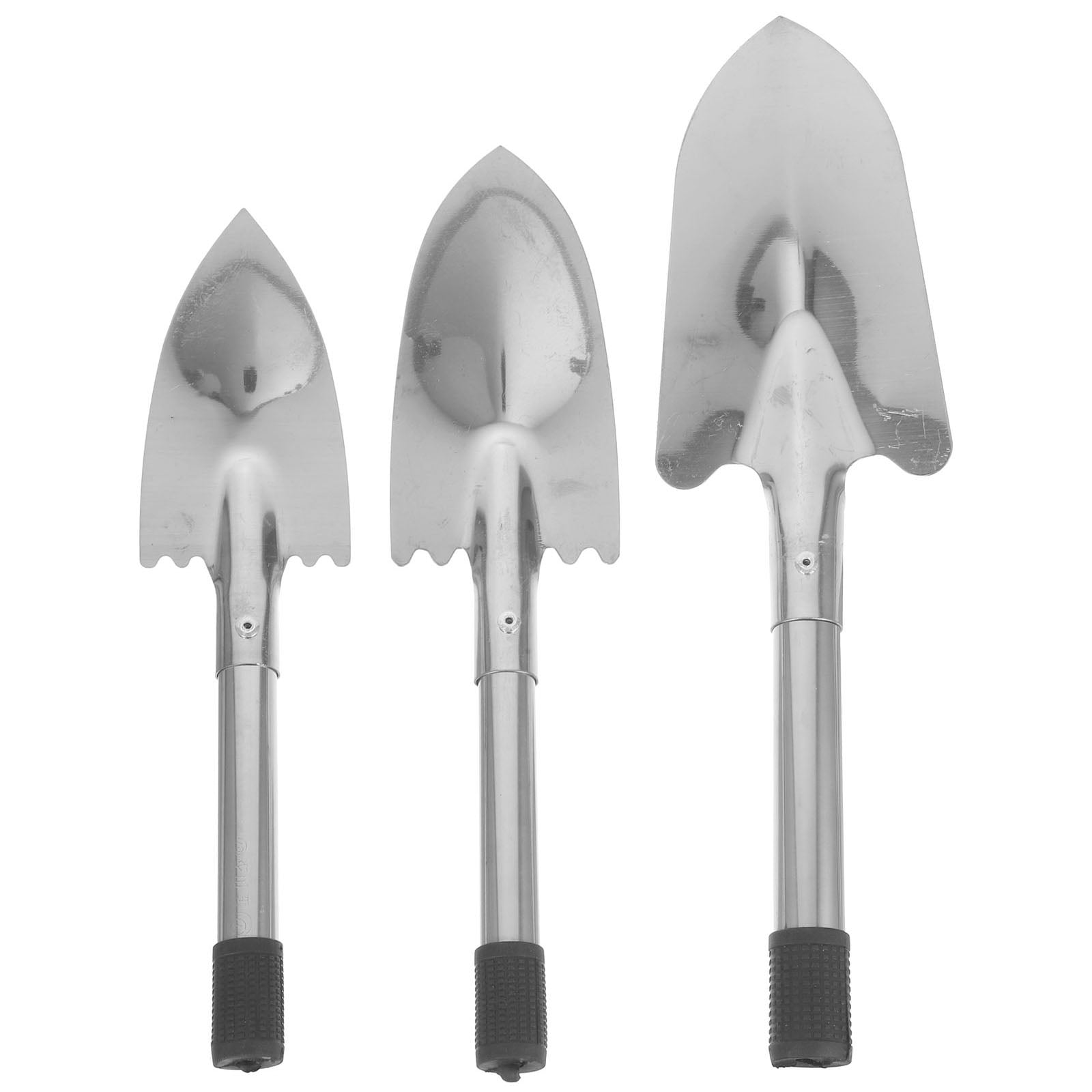 3pcs Small Shovels for Gardening Metal Garden Spades Garden Shovels