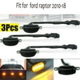 thumbnail image 1 of 3pcs Smoked 12-SMD Amber Yellow LED Front Grille Running Lights For Ford Raptorm, 1 of 5