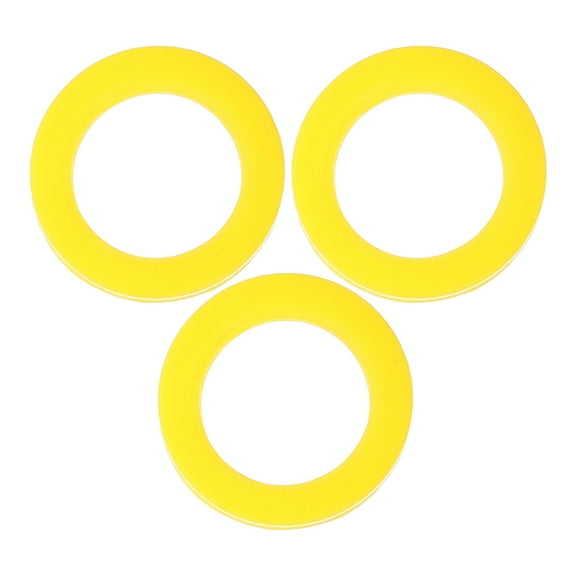 FONDOTIN Seal Ring for Soda Machine Yellow Stretchy Silicone Practical 3Pcs
