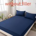 3pcs Solid Color Fitted Sheet Set (1* Fitted Sheet + 2*Pillowcases